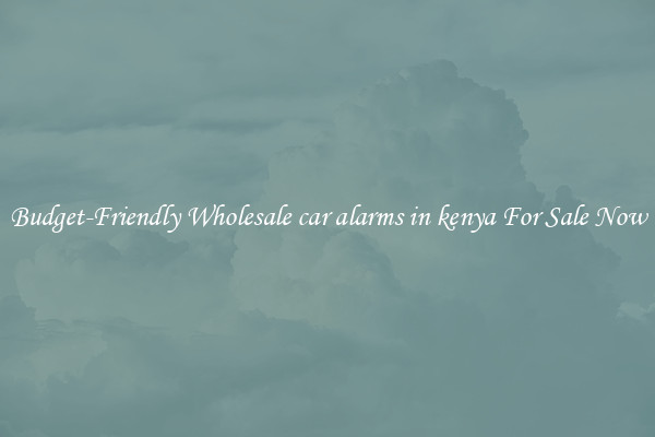 Budget-Friendly Wholesale car alarms in kenya For Sale Now