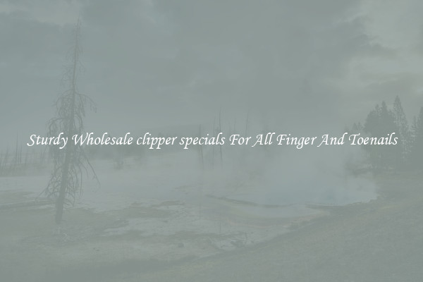 Sturdy Wholesale clipper specials For All Finger And Toenails