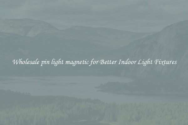 Wholesale pin light magnetic for Better Indoor Light Fixtures