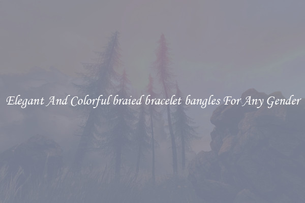 Elegant And Colorful braied bracelet bangles For Any Gender