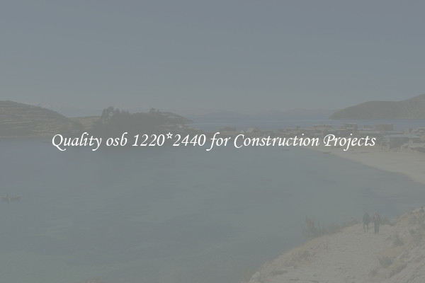 Quality osb 1220*2440 for Construction Projects