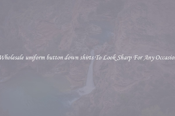 Wholesale uniform button down shirts To Look Sharp For Any Occasion
