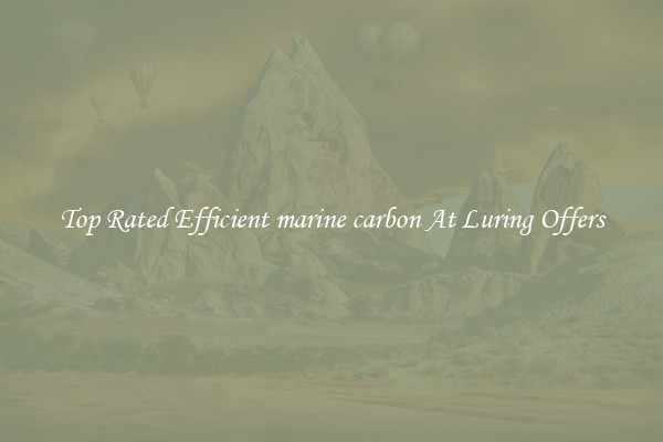 Top Rated Efficient marine carbon At Luring Offers