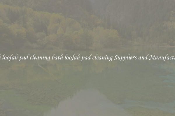 bath loofah pad cleaning bath loofah pad cleaning Suppliers and Manufacturers