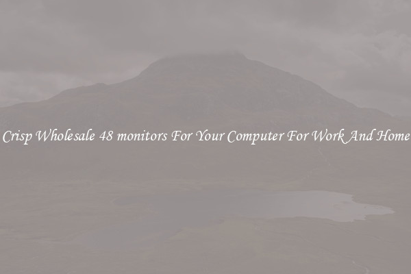 Crisp Wholesale 48 monitors For Your Computer For Work And Home