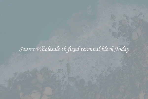 Source Wholesale tb fixed terminal block Today