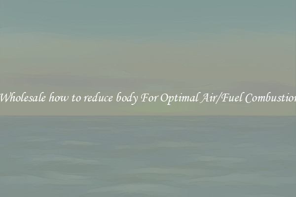Wholesale how to reduce body For Optimal Air/Fuel Combustion