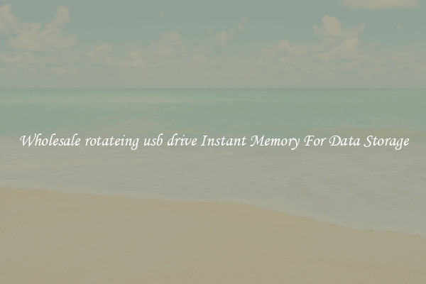 Wholesale rotateing usb drive Instant Memory For Data Storage